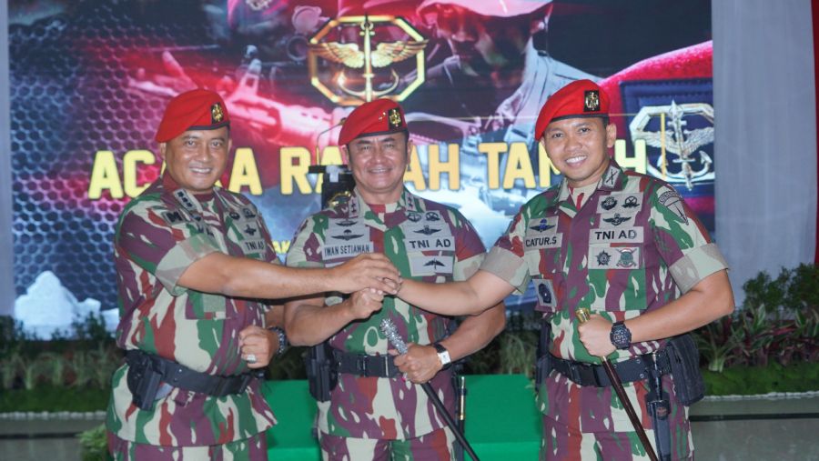 Danjen Kopassus Pimpin Langsung Acara Alih Tugas dan Jabatan