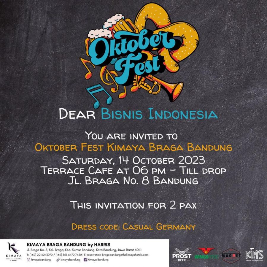 Free Flow Minum Beer di Oktoberfest Kimaya Braga Bandung By Harris