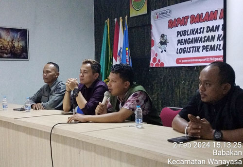Panwascam Wanayasa Ekspos Dokumentasi Pengawasan Kampanye dan Logistik Pemilu Tahun 2024