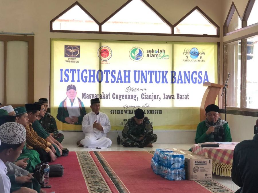 Pasca Gempa Bumi Cianjur, Masyarakat Desa Cugenang Gelar Istighotsah dan Do'a Bersama