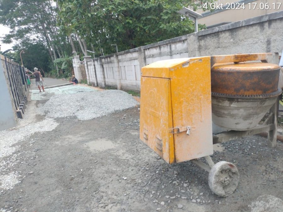 Pemdes Citalang Realisasikan Dana Banprov Untuk Pembangunan Rambat Beton Jalan Desa secara Swadaya