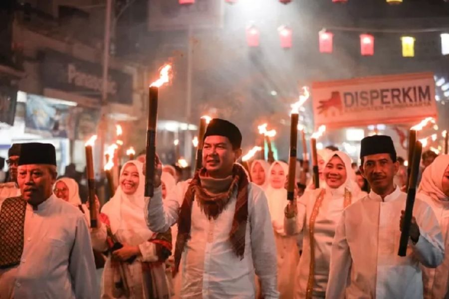 Pemkab Purwakarta Gelar Doa Bersama dan Pawai Obor