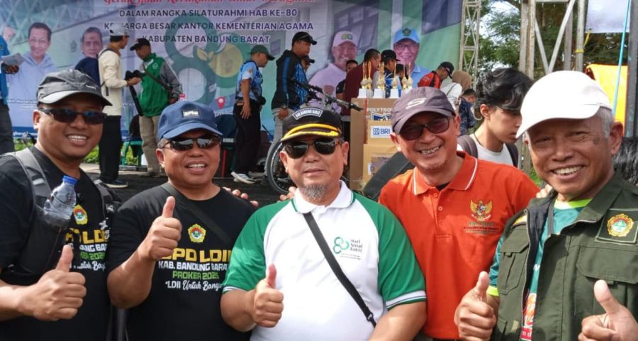 Semarak HAB ke-80, LDII KBB Turut Sukseskan Gerak Jalan Kerukunan Umat Beragama Kemenag KBB