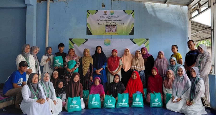 Yayasan Insan Salim Putra Mandiri Bersama BAZNAS Cianjur Bersinergi Bantu Warga Kurang Mampu
